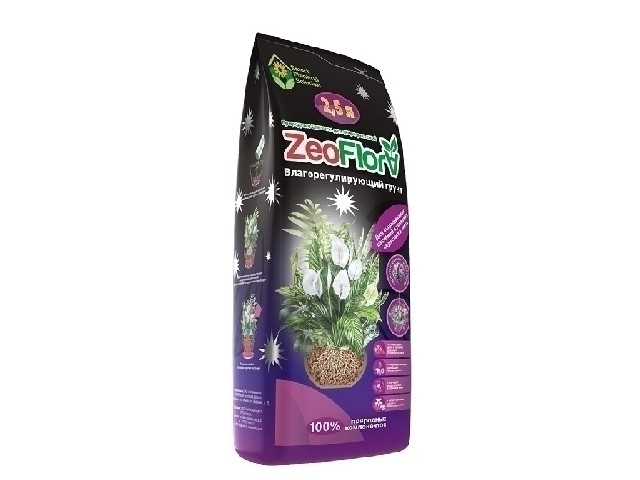Почвогрунт ZeoFlora для выращивания растений в условиях недостатка света  2.5 л